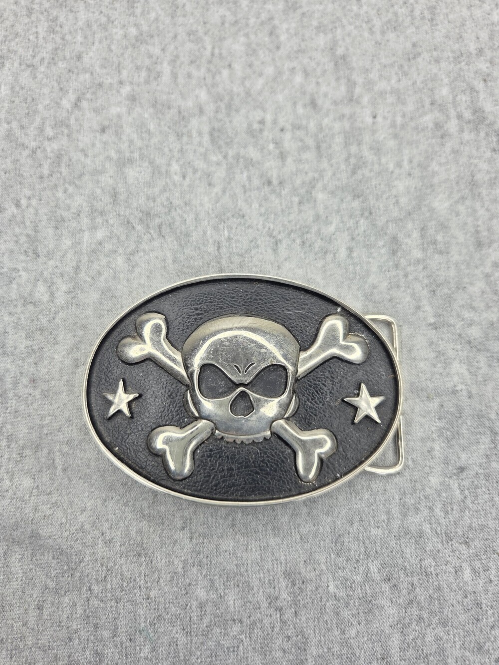 Famous Stars and Straps Skull Crossbones Belt Buckle Bottle Opener Barker
